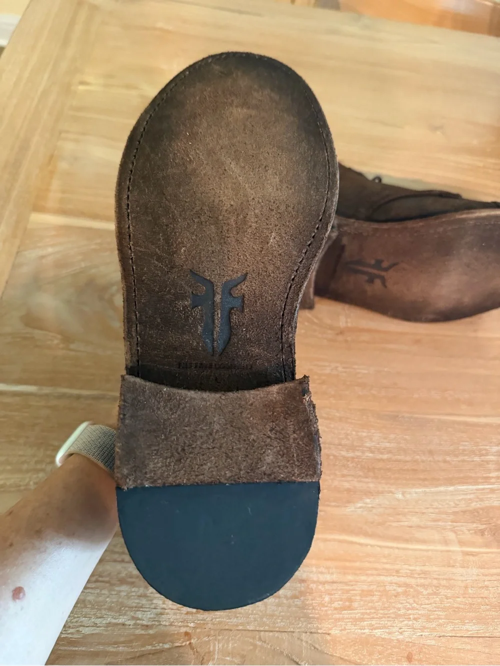 Frye Men's Brown Suede Lace-Up Boots